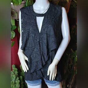 NWT Elegant Black Sleeveless Top by BOLD elements
